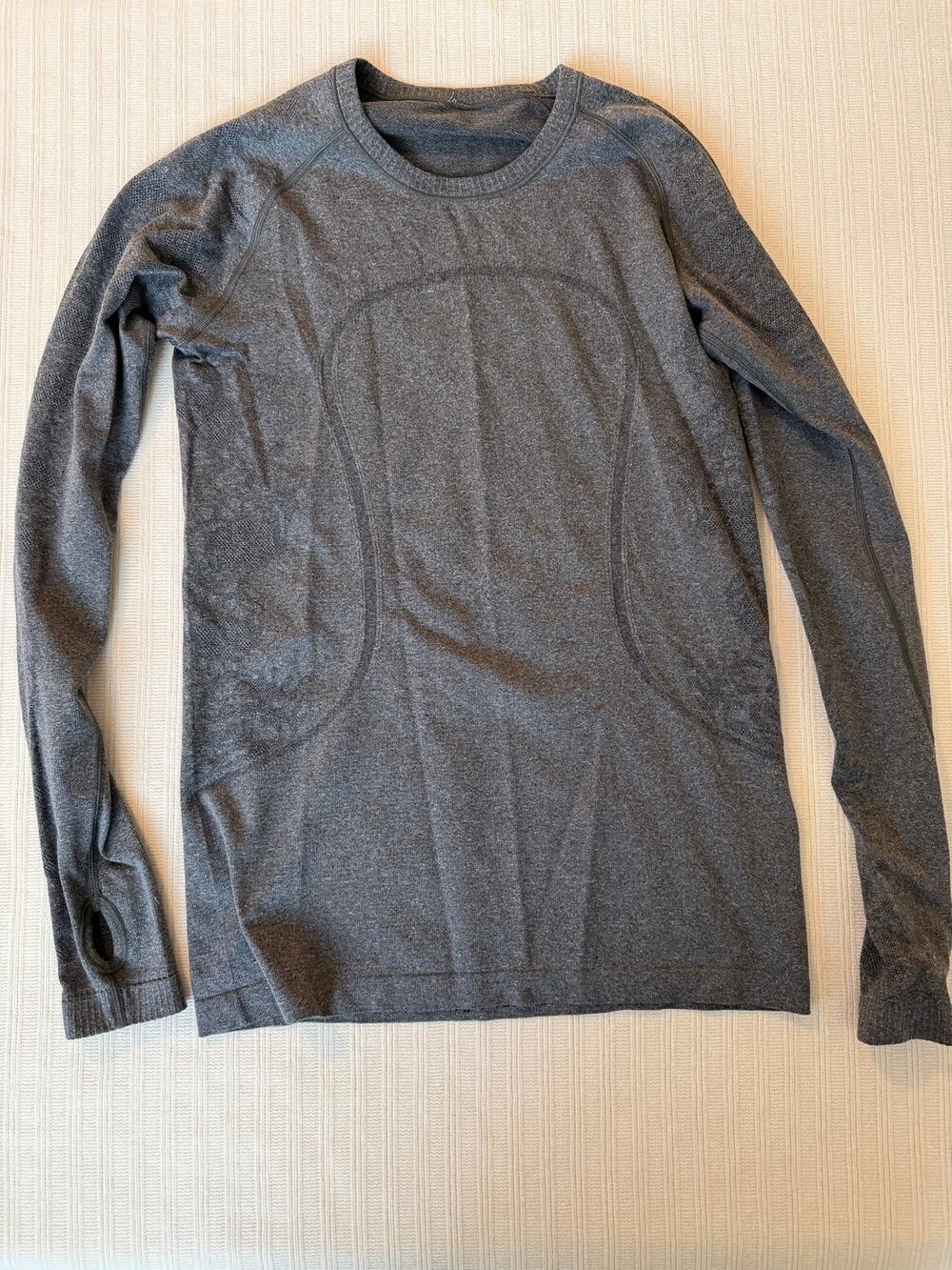 Lululemon Swiftly Tech Long Sleeve Crew Neck Gray Size 10